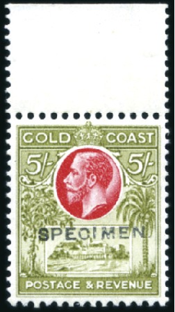 Stamp of Gold Coast 1928 Wmk Multiple Script CA 1/d to 5s set of 10 wi