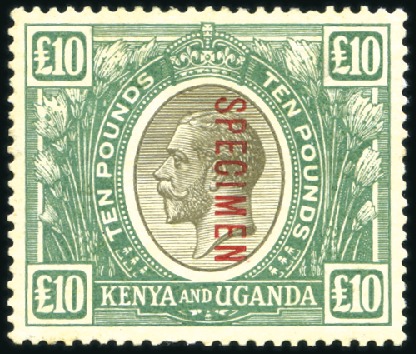 Stamp of Kenya, Uganda and Tanganyika » Kenya, Uganda and Tanganyika 1922-27 Wmk Multiple Script CA 1c to £25 (small te