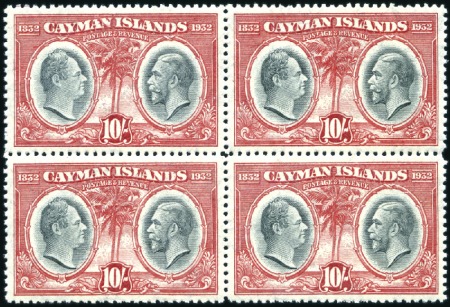 Stamp of Cayman Islands 1932 Centenary complete set, 1/2d to 10s in mint b