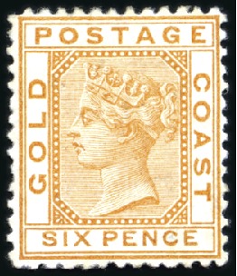 Stamp of Gold Coast 1875-83 Attractive mint & unused selection incl. 1