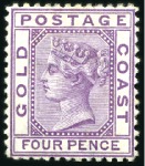 Stamp of Gold Coast 1875-83 Attractive mint & unused selection incl. 1