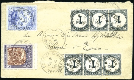 Stamp of Trinidad and Tobago 1900 (Apr 9) Philatelic cover initially sent from 