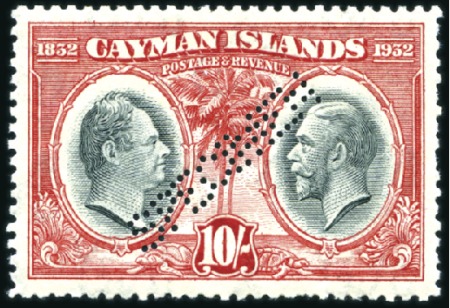 Stamp of Cayman Islands 1932 Centenary 1/4d to 10s complete mint set of 12