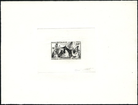 Stamp of Colonies françaises » Colonies Francaise Collections et Lots 1940-43, Treize épreuves d'artiste signées différe