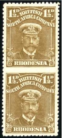 Stamp of Rhodesia 1913-22 Admiral 1 1/2d drab-brown, perf. 14, mint 