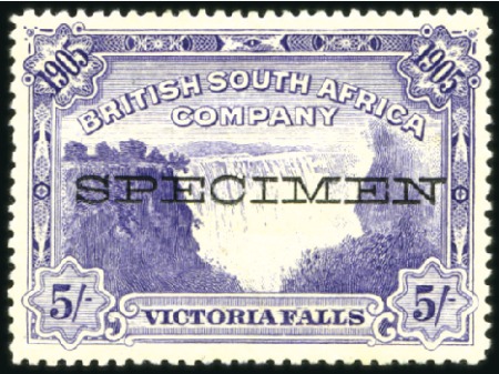 Stamp of Rhodesia 1905 Victoria Falls 1d to 5s complete set of 6, mi