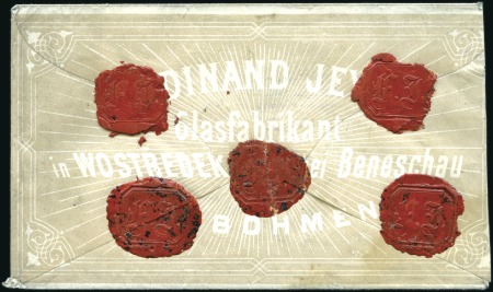 Stamp of Austria 1874 Money-Value letter for 40 Gulden mailing bear