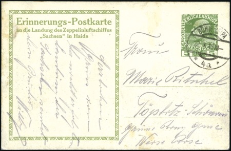 Stamp of Austria 1913 Postal stationery picture postcard 5H green f