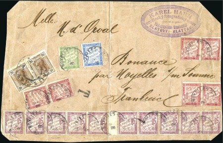 Stamp of Austria 1905 Cut out of front of package including photo-m
