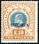 Stamp of South Africa » Natal 1902-09 Edward VII attractive array of complete se