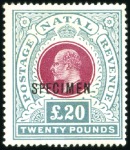 Stamp of South Africa » Natal 1902-09 Edward VII attractive array of complete se