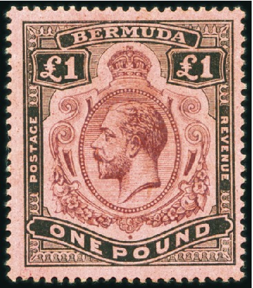 Stamp of Bermuda 1918-22 Wmk Multiple Crown CA 2s to £1 complete se