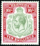 Stamp of Bermuda 1918-22 Wmk Multiple Crown CA 2s to £1 complete se