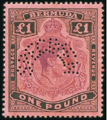 Stamp of Bermuda 1938-53 Wmk Multiple Crown CA 1d to £1 complete mi