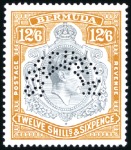 Stamp of Bermuda 1938-53 Wmk Multiple Crown CA 1d to £1 complete mi