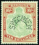 Stamp of Bermuda 1938-53 Wmk Multiple Crown CA 1d to £1 complete mi