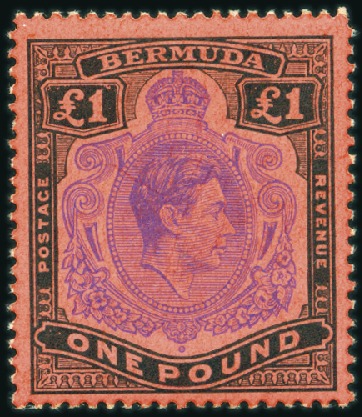 Stamp of Bermuda 1938-53 Wmk Multiple Crown CA 2s to £1 specialised