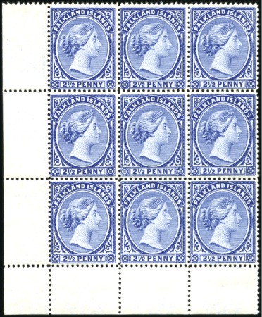 Stamp of Falkland Islands 1891-1902 Wmk Crown CA 2 1/2d deep ultramarine, mi