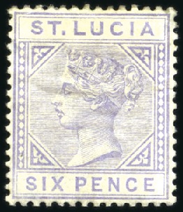 Stamp of St. Lucia 1860-92 Attractive, valuable mint/unused selection