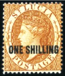 Stamp of St. Lucia 1860-92 Attractive, valuable mint/unused selection