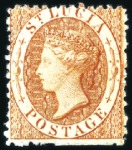 Stamp of St. Lucia 1860-92 Attractive, valuable mint/unused selection