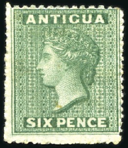 Stamp of Antigua & Barbuda 1862-87, Mint/unused QV selection incl. 1862 no wm