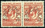 Stamp of Falkland Islands 1929-37 Whale & Penguin 1/2d to £1 complete set of