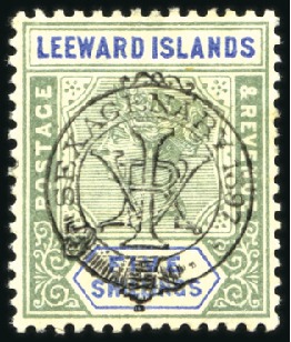 Stamp of Leeward Islands 1890-1902, Mint/unused & used selection incl. 1890