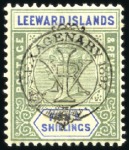 Stamp of Leeward Islands 1890-1902, Mint/unused & used selection incl. 1890