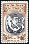 Stamp of Falkland Islands 1933 Centenary 1/2d to £1 complete set of 12 mint 