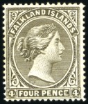 Stamp of Falkland Islands 1878-1902 Queen Victoria 1/2d to 1s, specialised a