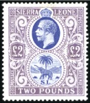 Stamp of Sierra Leone 1903-61, Mint selection incl. 1903 set of 13 (2 se