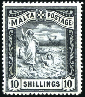 Stamp of Malta 1885-1970 Attractive and valuable mint assembly on