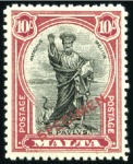 Stamp of Malta 1885-1970 Attractive and valuable mint assembly on