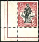 Stamp of Malta 1885-1970 Attractive and valuable mint assembly on