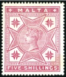 Stamp of Malta 1885-1970 Attractive and valuable mint assembly on