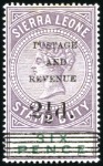 Stamp of Sierra Leone 1897 Stamp Duty Provisional mint/unused group incl