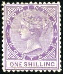 Stamp of Dominica 1874-90 Attractive QV mint/unused selection incl. 
