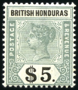 Stamp of British Honduras 1865-99, Attractive and valuable mint/unused selec
