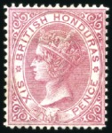 Stamp of British Honduras 1865-99, Attractive and valuable mint/unused selec
