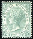 Stamp of British Honduras 1865-99, Attractive and valuable mint/unused selec