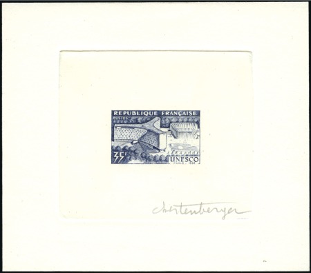 Stamp of Auction catalogues 1958: French Issues : Single die proofs (epreuves)