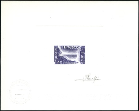 Stamp of Auction catalogues 1980 Single die proofs (epreuves)  for 1F20 in bro