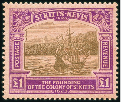 Stamp of St. Kitts-Nevis » St. Kitts-Nevis Crown Colony & Later 1923 Tercentenary set of 13, mint (most nh incl. £
