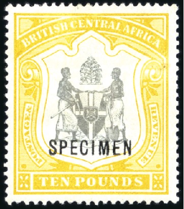 Stamp of Nyasaland » British Central Africa 1897-1900 Crown CA & CC 1d to £10 complete set of 