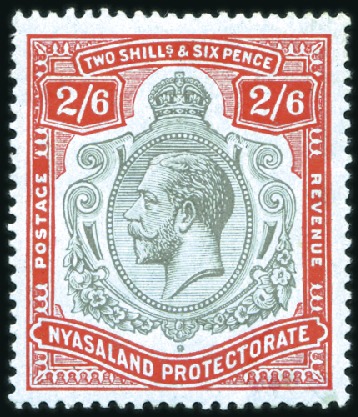 Stamp of Nyasaland » British Central Africa 1921-33 Multiple Script CA 2s black and carmine-re