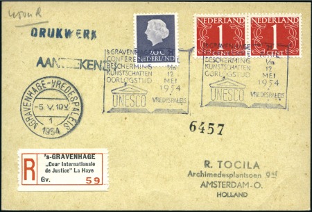 Stamp of Auction catalogues 1950-1960  Group of Conference covers: 5th Assembl