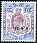 Stamp of Nyasaland » British Central Africa 1903-63 Attractive, clean & valuable assembly on m
