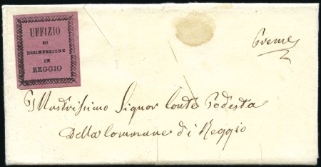 Stamp of Italy » Italy and Areas Collections and Lots 1837-55, Lot of five disinfected covers of which t