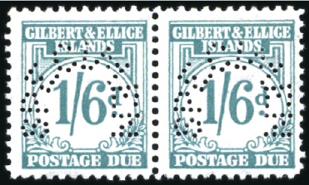 Stamp of Gilbert and Ellice Islands 1940 Postage Dues 1d to 1s6d SPECIMEN set of 8, mi